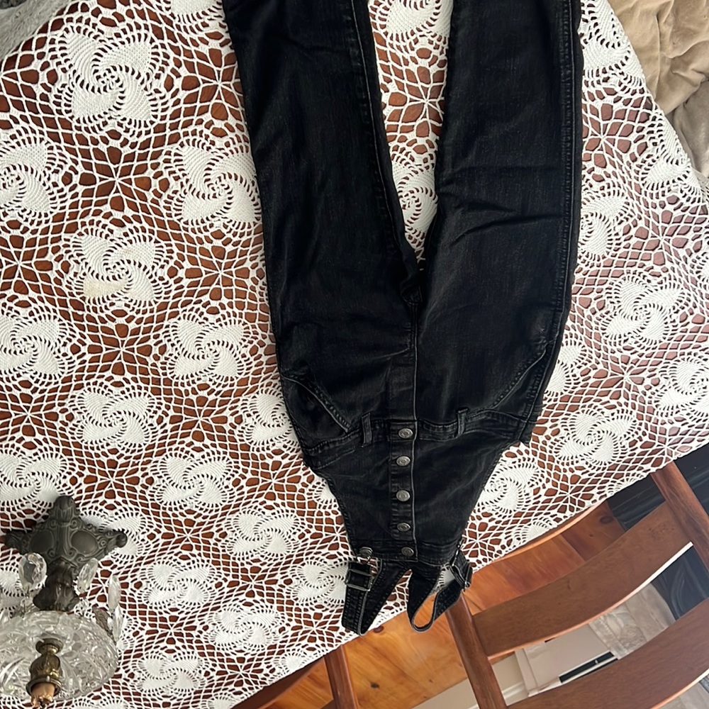Girls size L black coveralls